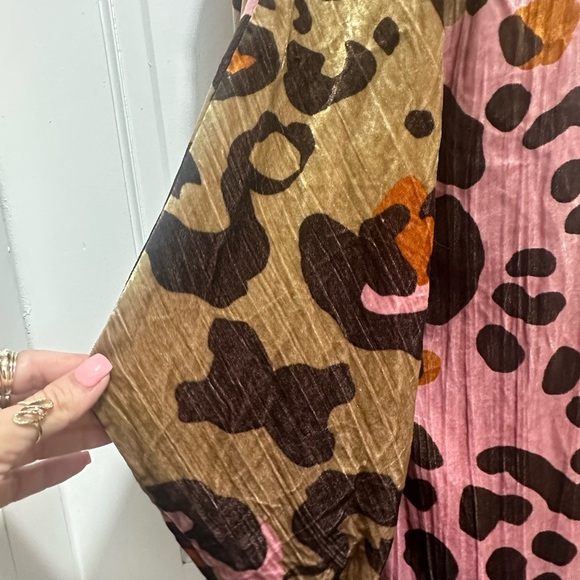 Anthropologie Layla Leopard Velvet Mini Dress Size 6 - Picture 4 of 5